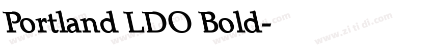 Portland LDO Bold字体转换